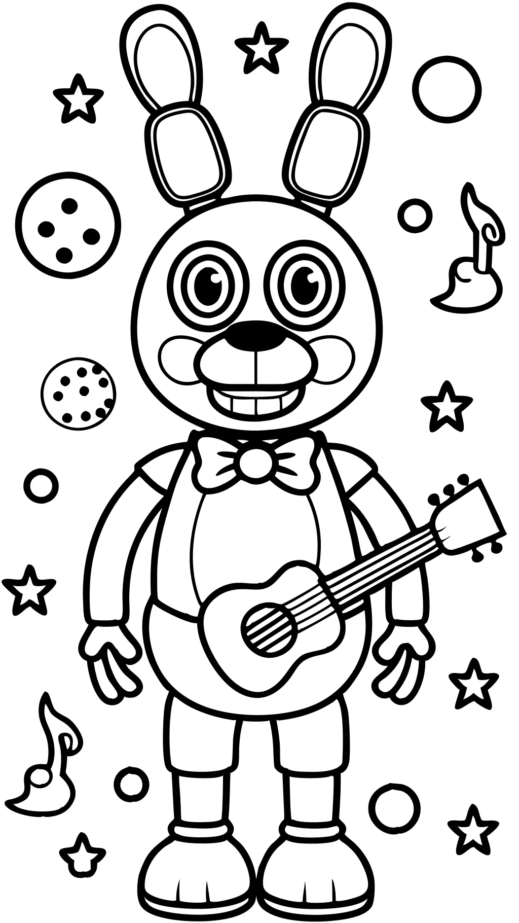 bonnie fnaf coloring pages